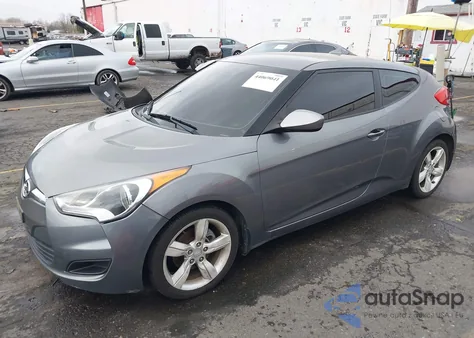 2012 Hyundai Veloster Base W/Black from USA, damaged, VIN KMHTC6ADXCU050938